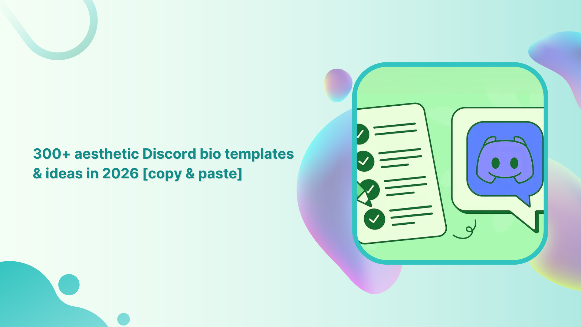 150+ aesthetic Discord bio templates to copy &amp; paste in 2026